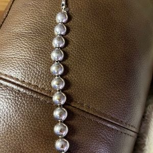 8” .925 silver “circle” bracelet